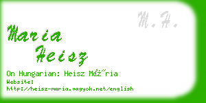 maria heisz business card